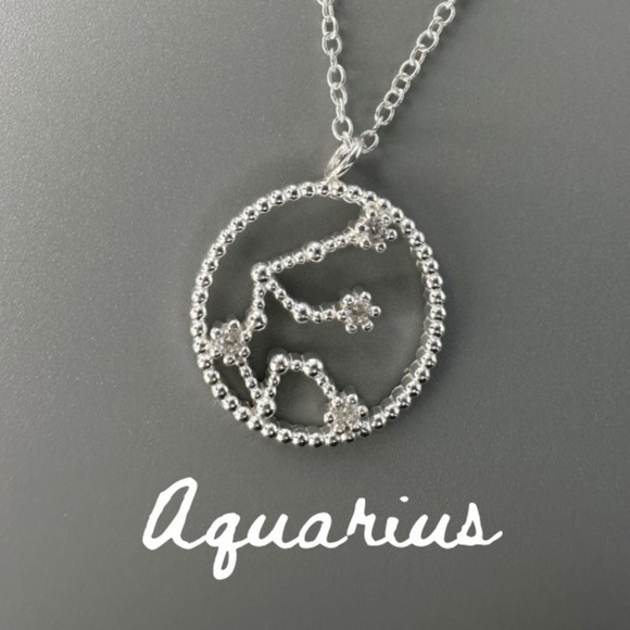 Sterling Silver Zodiac Constellation Necklaces - Picture 17 of 17